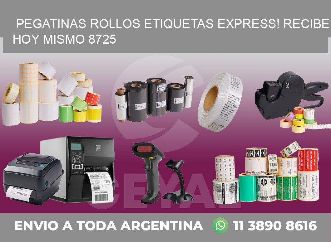 Pegatinas rollos etiquetas Express! Recibe Hoy Mismo 8725