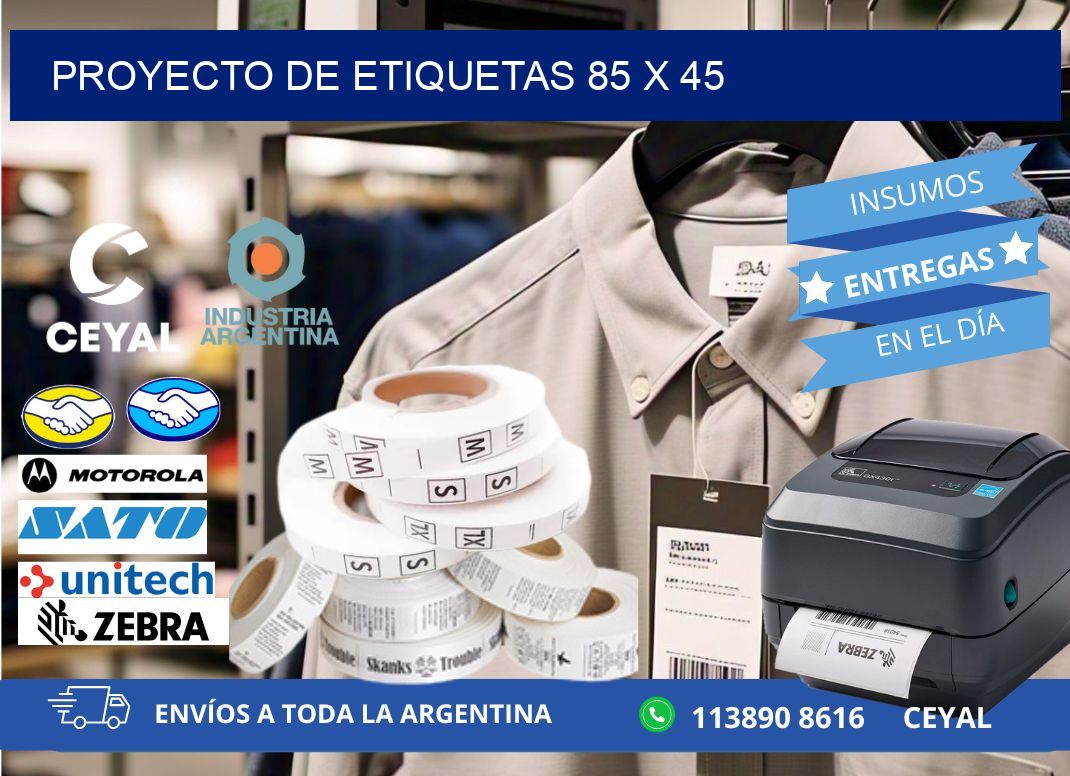 Proyecto de etiquetas 85 x 45
