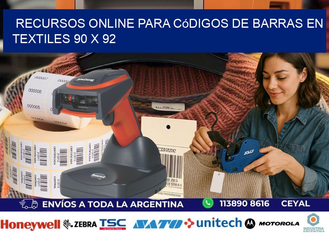 Recursos Online para Códigos de Barras en Textiles 90 x 92