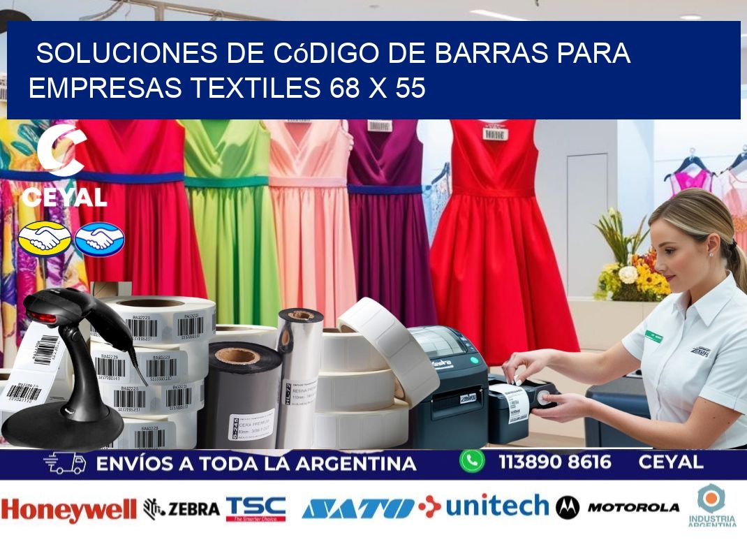 Soluciones de Código de Barras para Empresas Textiles 68 x 55