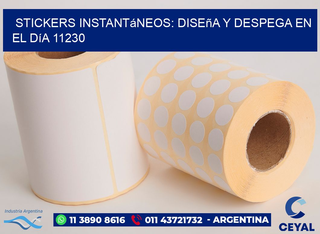 Stickers Instantáneos: Diseña y Despega en el Día 11230
