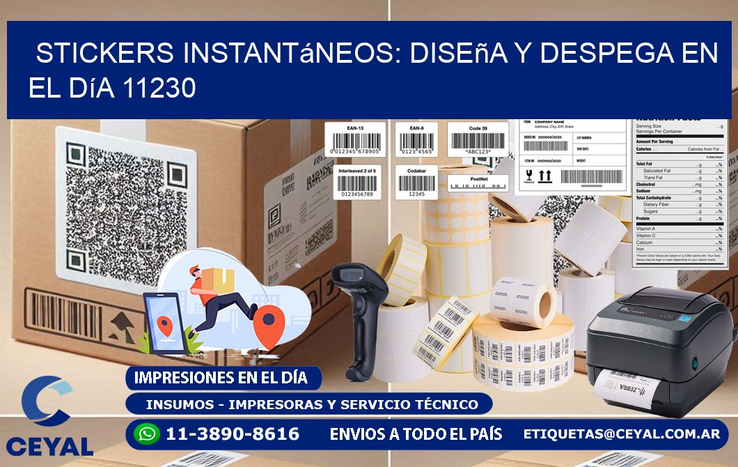 Stickers Instantáneos: Diseña y Despega en el Día 11230