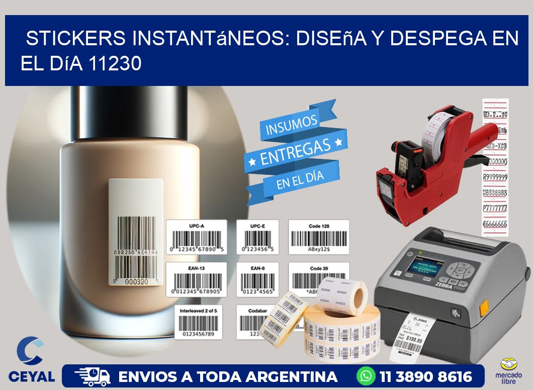 Stickers Instantáneos: Diseña y Despega en el Día 11230