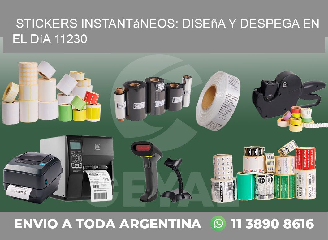 Stickers Instantáneos: Diseña y Despega en el Día 11230