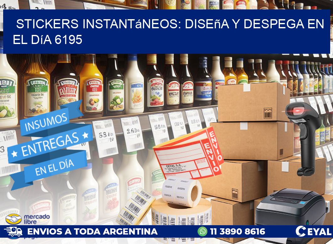 Stickers Instantáneos: Diseña y Despega en el Día 6195