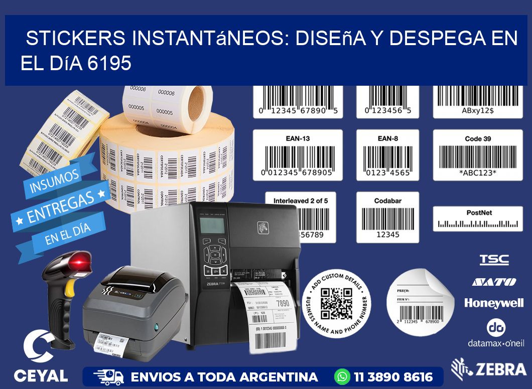 Stickers Instantáneos: Diseña y Despega en el Día 6195