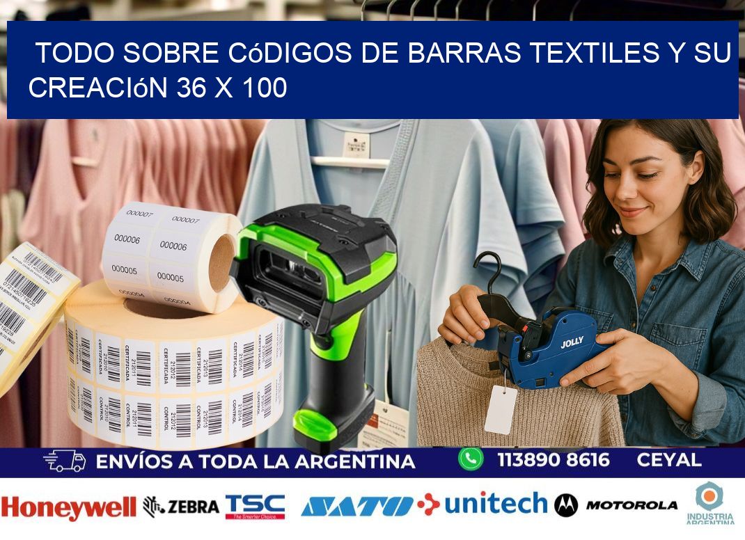 Todo sobre Códigos de Barras Textiles y su Creación 36 x 100