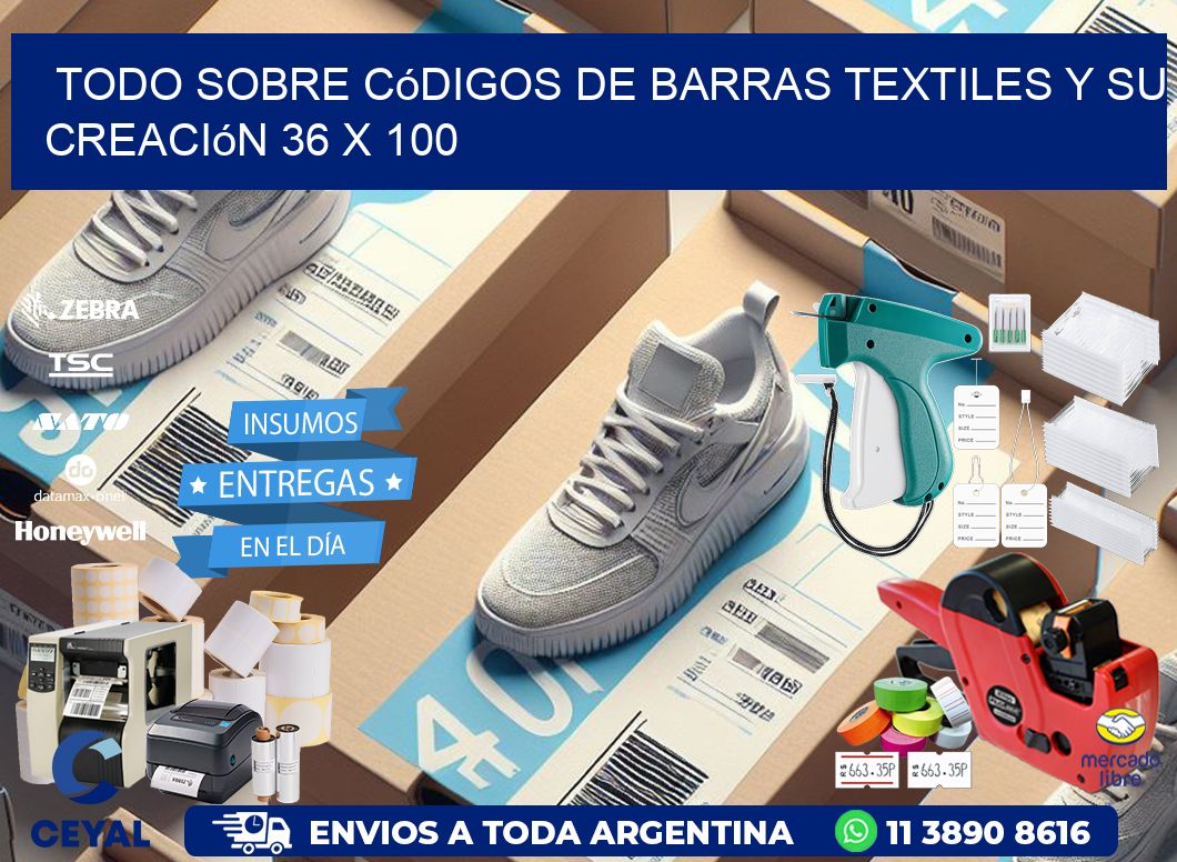 Todo sobre Códigos de Barras Textiles y su Creación 36 x 100