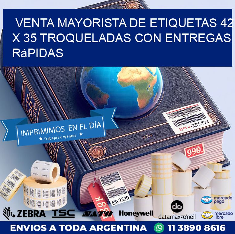 Venta mayorista de etiquetas 42 x 35 troqueladas con entregas rápidas