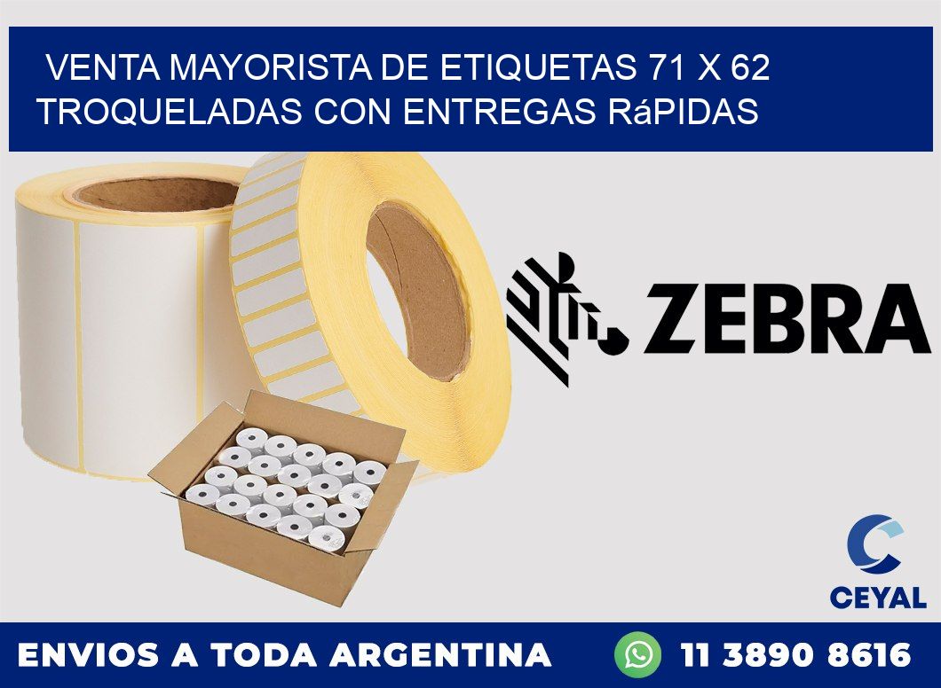 Venta mayorista de etiquetas 71 x 62 troqueladas con entregas rápidas