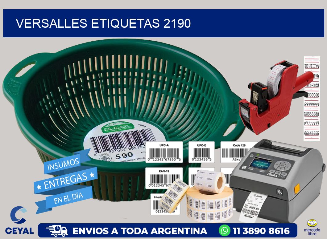 Versalles etiquetas 2190
