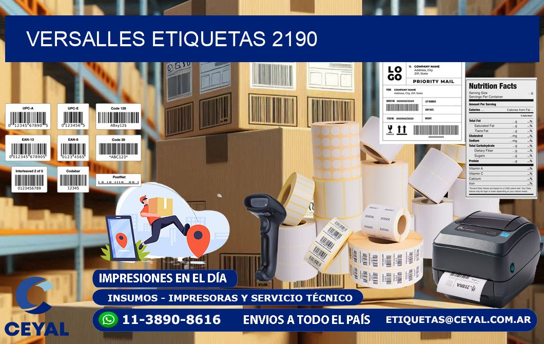 Versalles etiquetas 2190