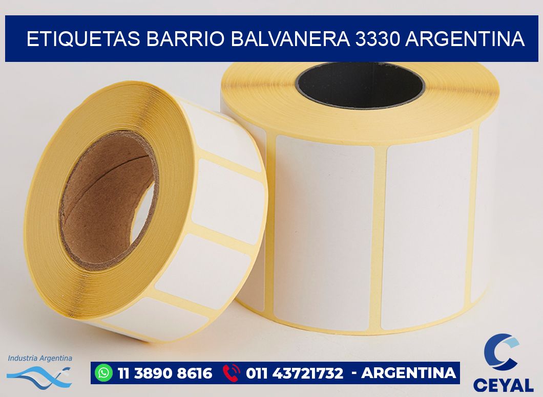 etiquetas barrio balvanera 3330 argentina