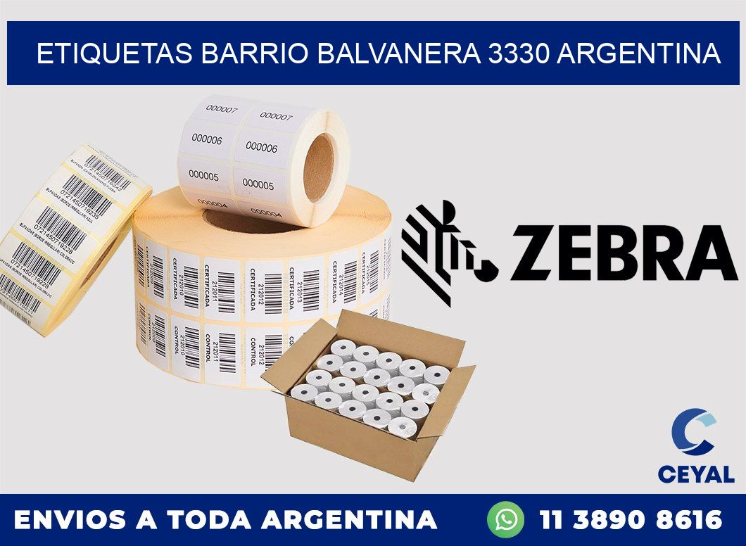 etiquetas barrio balvanera 3330 argentina