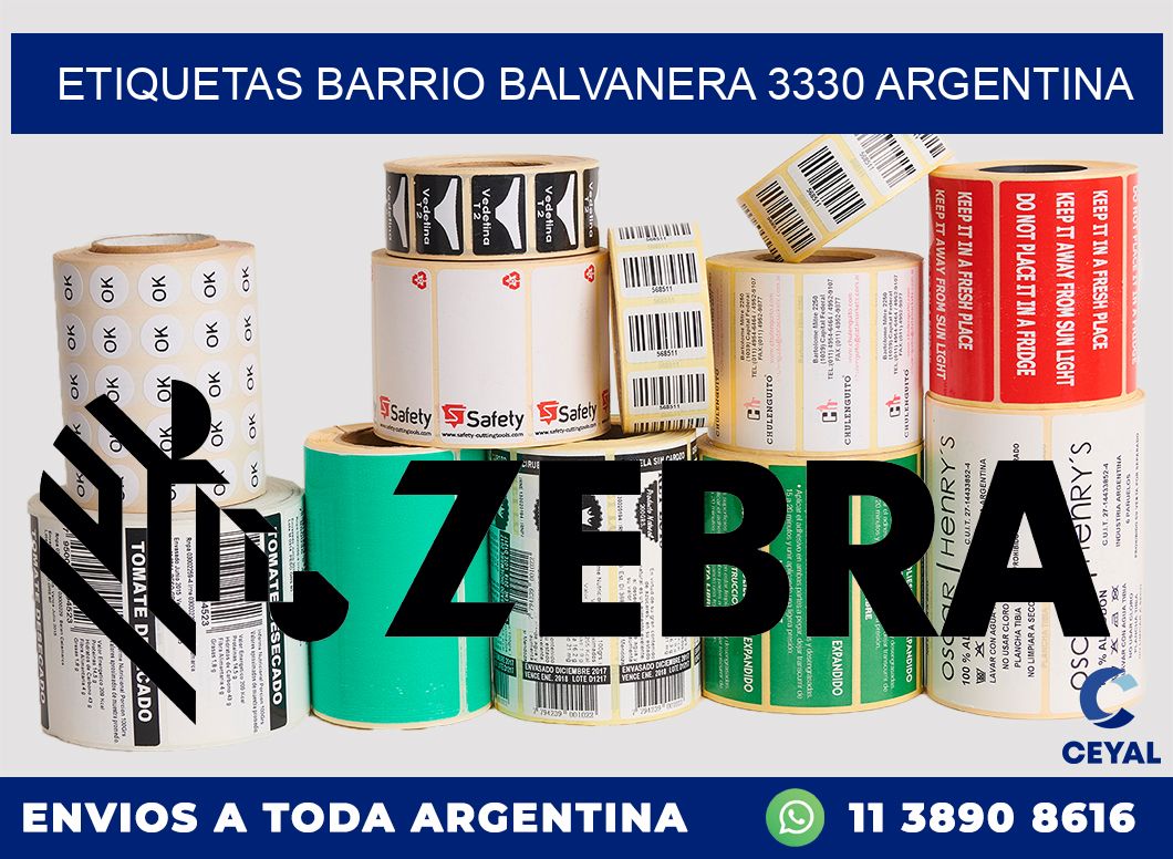 etiquetas barrio balvanera 3330 argentina