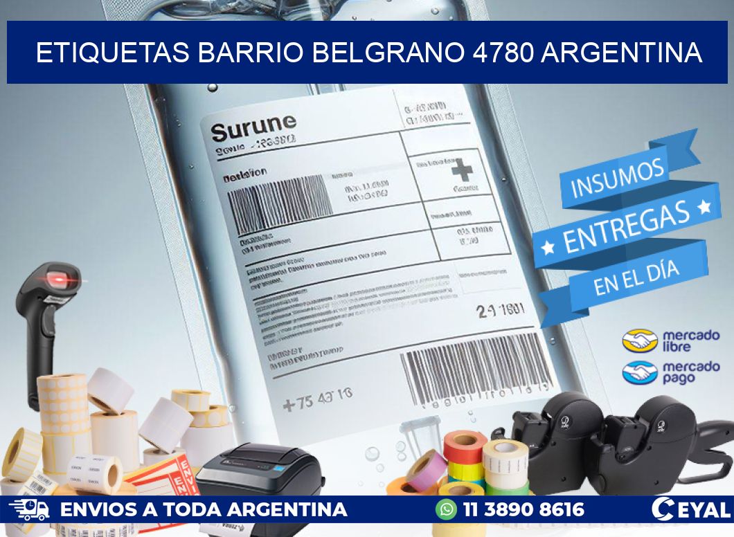 etiquetas barrio belgrano 4780 argentina