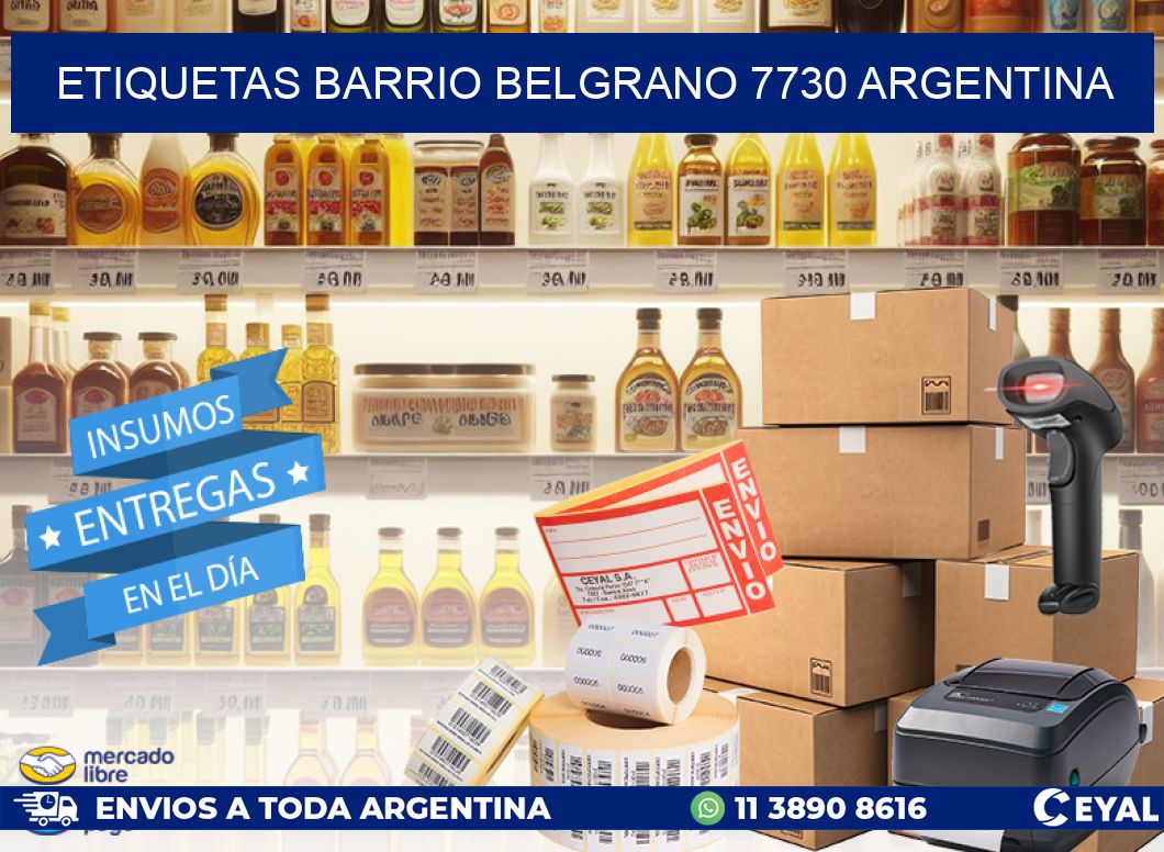 etiquetas barrio belgrano 7730 argentina