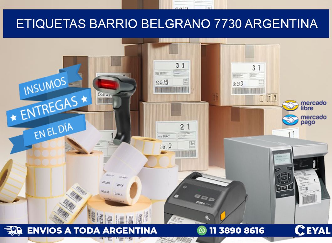 etiquetas barrio belgrano 7730 argentina