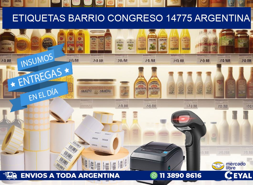 etiquetas barrio congreso 14775 argentina