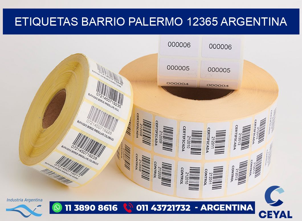 etiquetas barrio palermo 12365 argentina