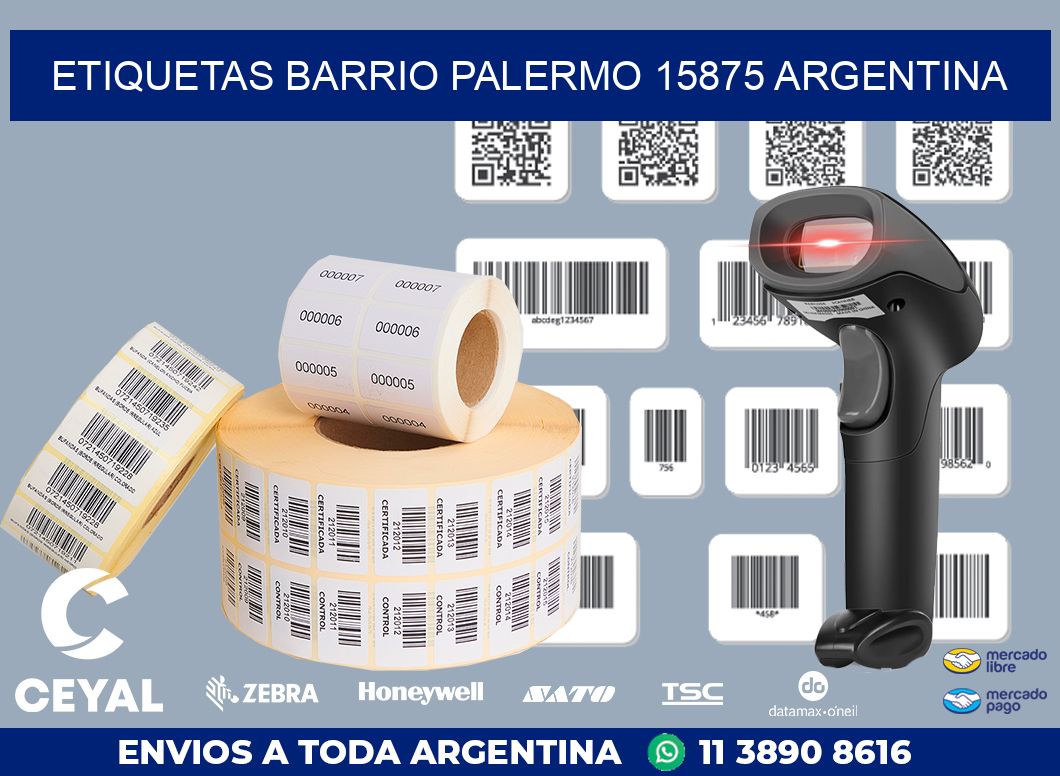 etiquetas barrio palermo 15875 argentina