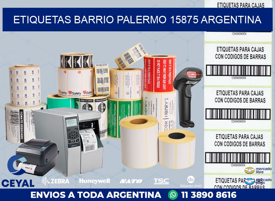etiquetas barrio palermo 15875 argentina