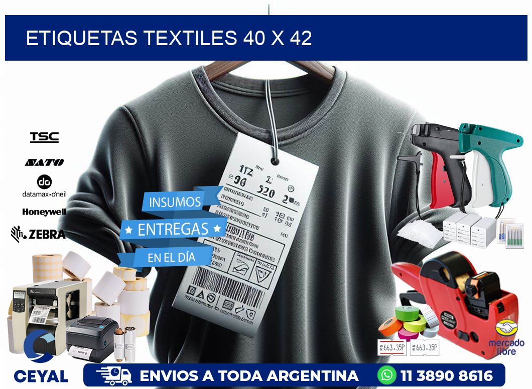 etiquetas textiles 40 x 42