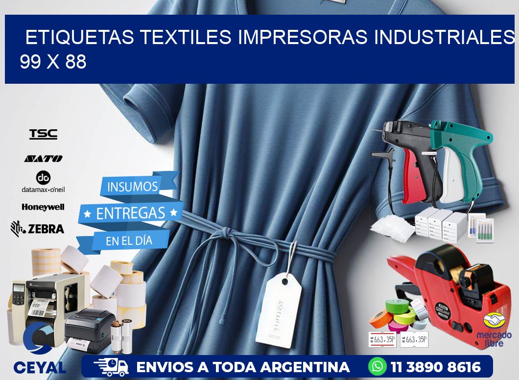 etiquetas textiles impresoras industriales 99 x 88