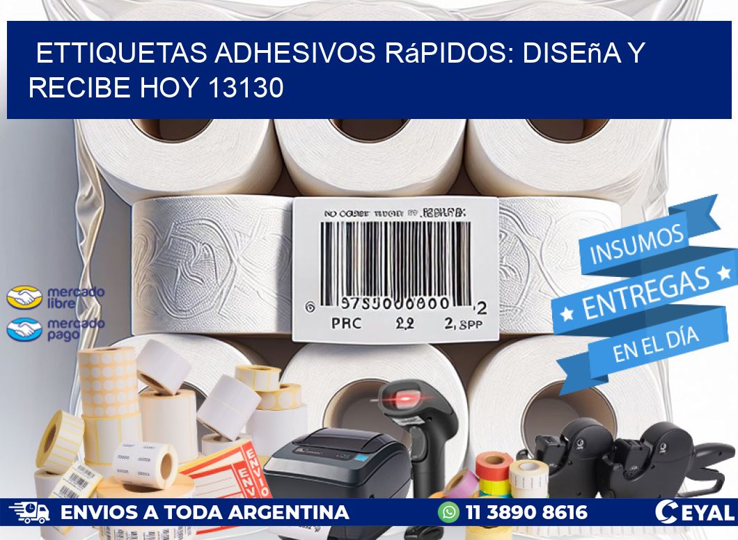 ettiquetas Adhesivos Rápidos: Diseña y Recibe Hoy 13130