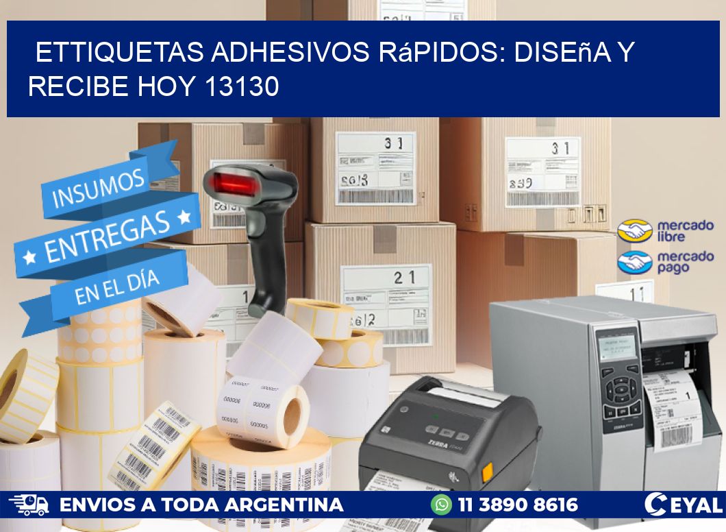 ettiquetas Adhesivos Rápidos: Diseña y Recibe Hoy 13130