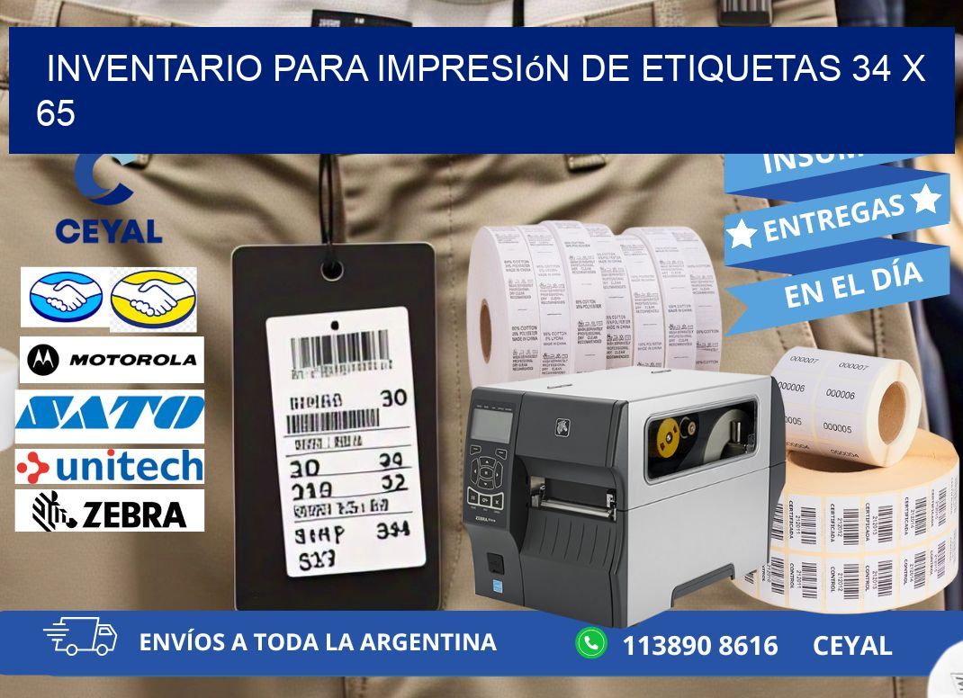 inventario para impresión de etiquetas 34 x 65