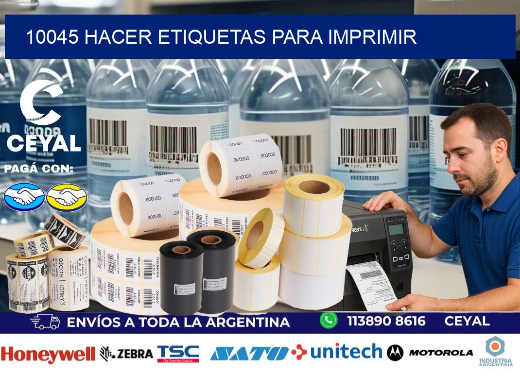10045 Hacer etiquetas para imprimir