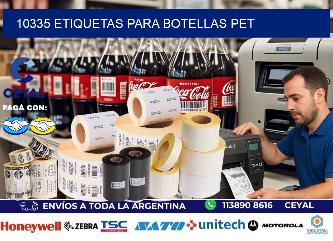 10335 Etiquetas para botellas PET
