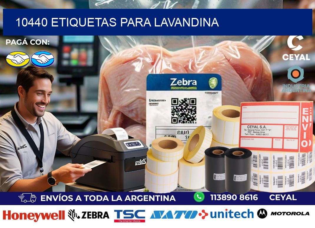 10440 Etiquetas para lavandina