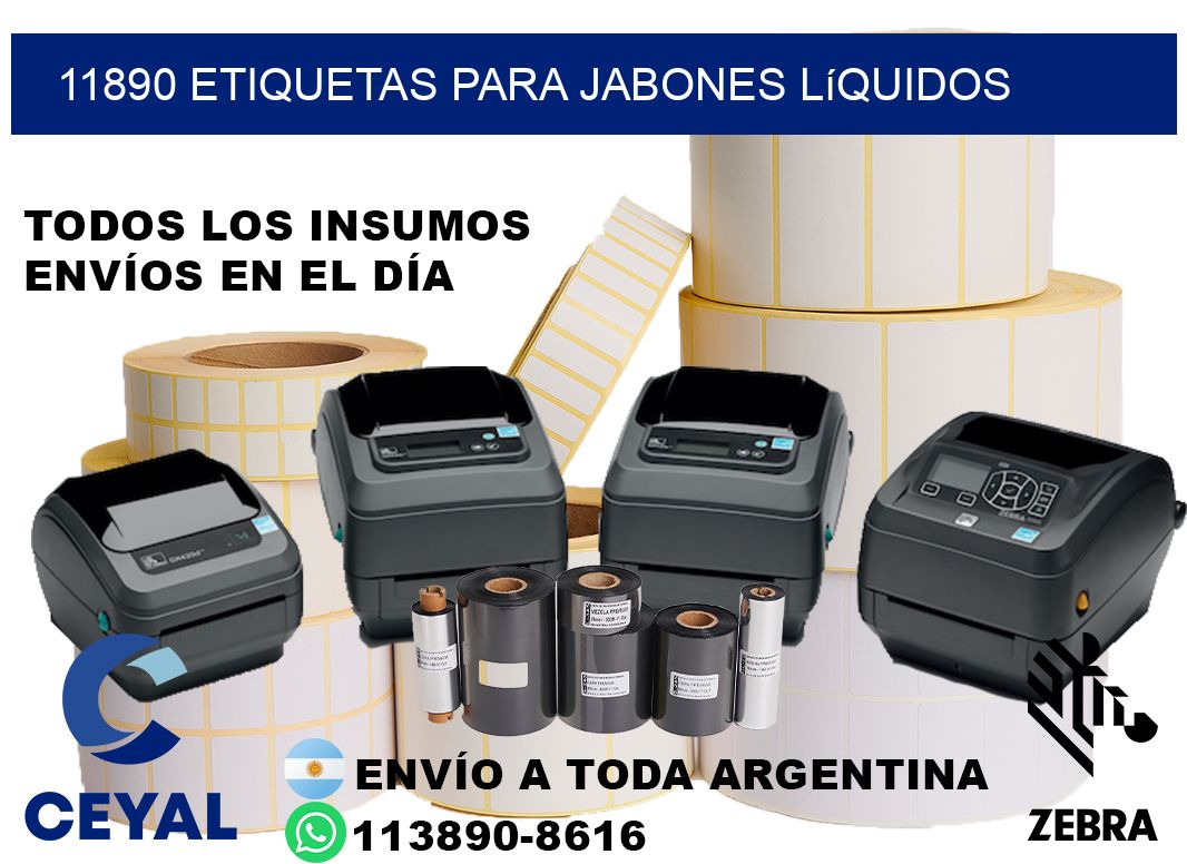 11890 Etiquetas para jabones líquidos