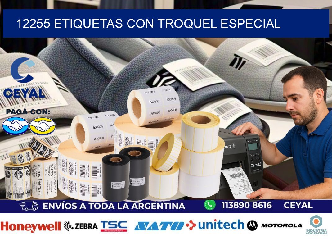 12255 Etiquetas con troquel especial