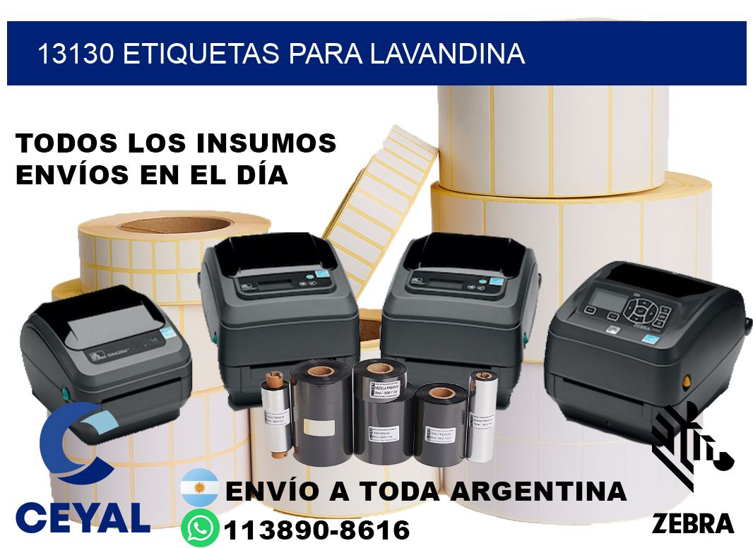 13130 Etiquetas para lavandina