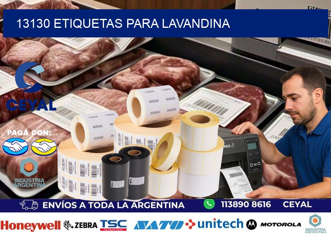13130 Etiquetas para lavandina