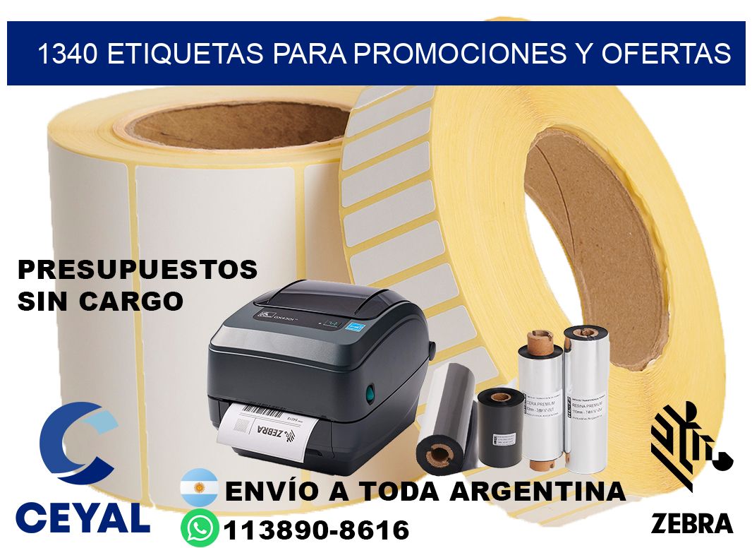 1340 Etiquetas para promociones y ofertas