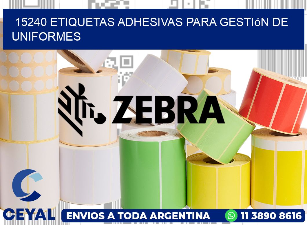 15240 Etiquetas adhesivas para gestión de uniformes