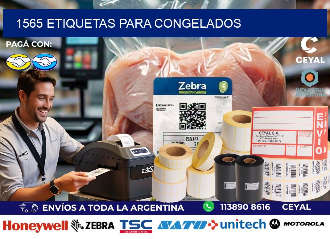 1565 Etiquetas para congelados