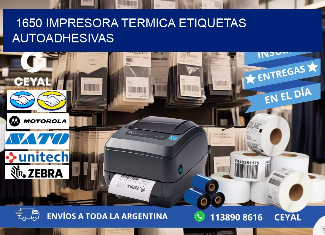 1650 Impresora termica etiquetas autoadhesivas