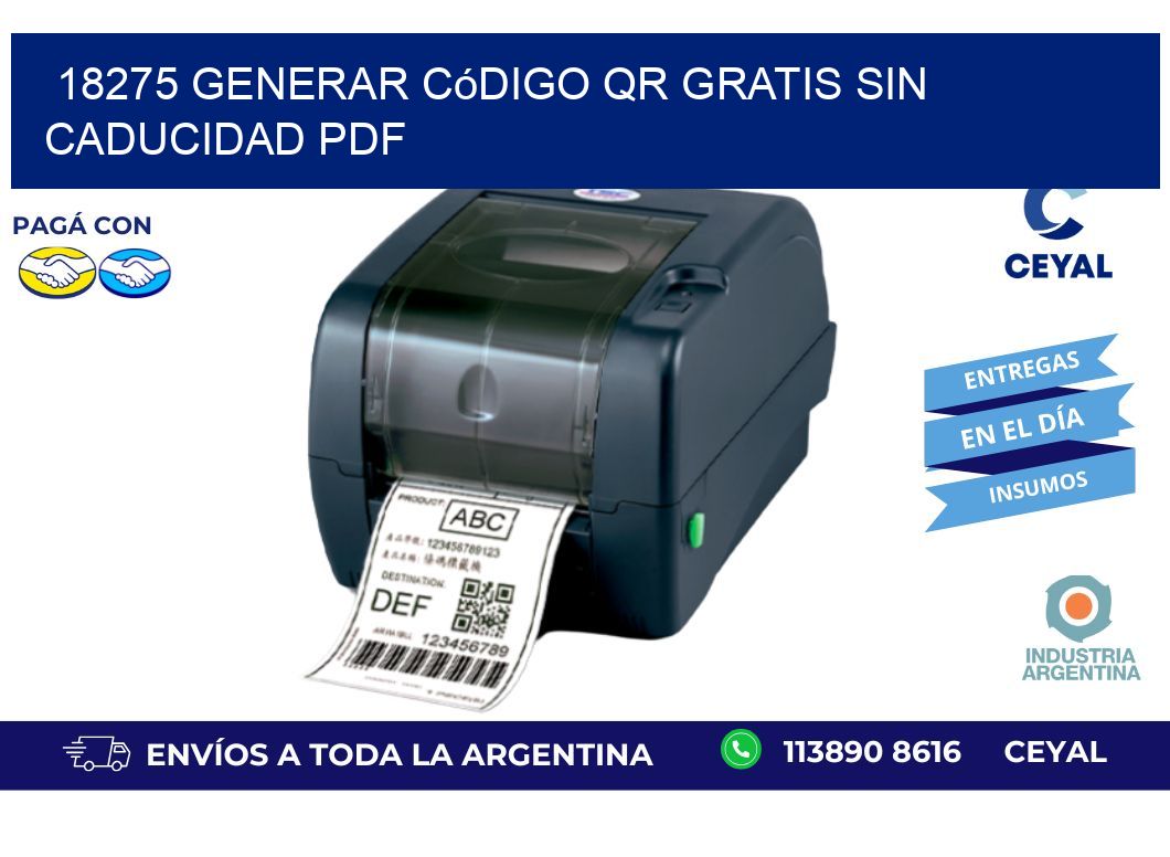 18275 Generar código QR gratis sin caducidad PDF