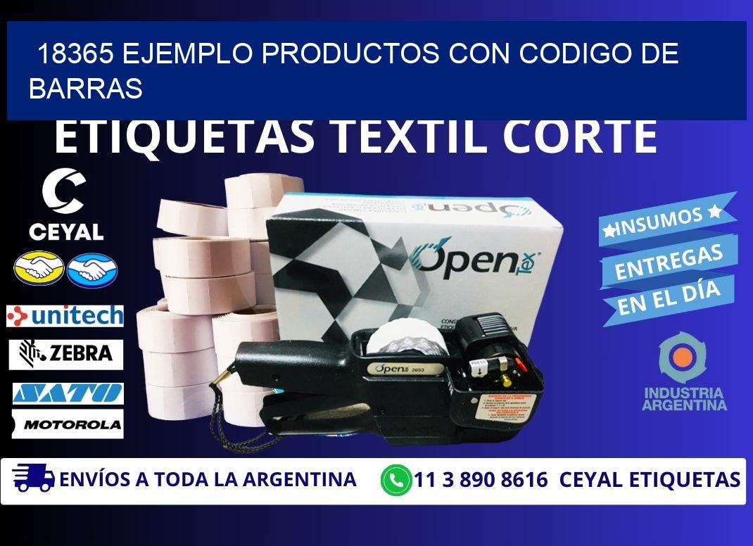 18365 ejemplo productos con codigo de barras