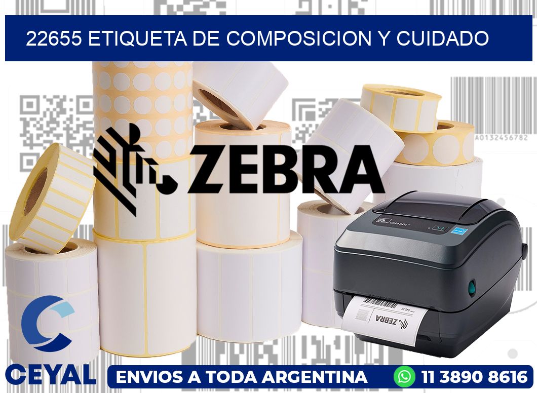 22655 etiqueta de composicion y cuidado
