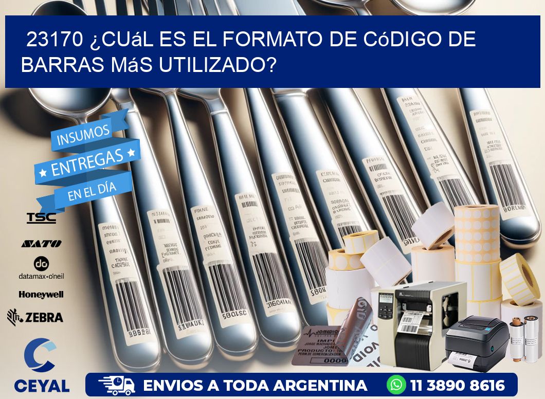 23170 ¿Cuál es el formato de código de barras más utilizado?