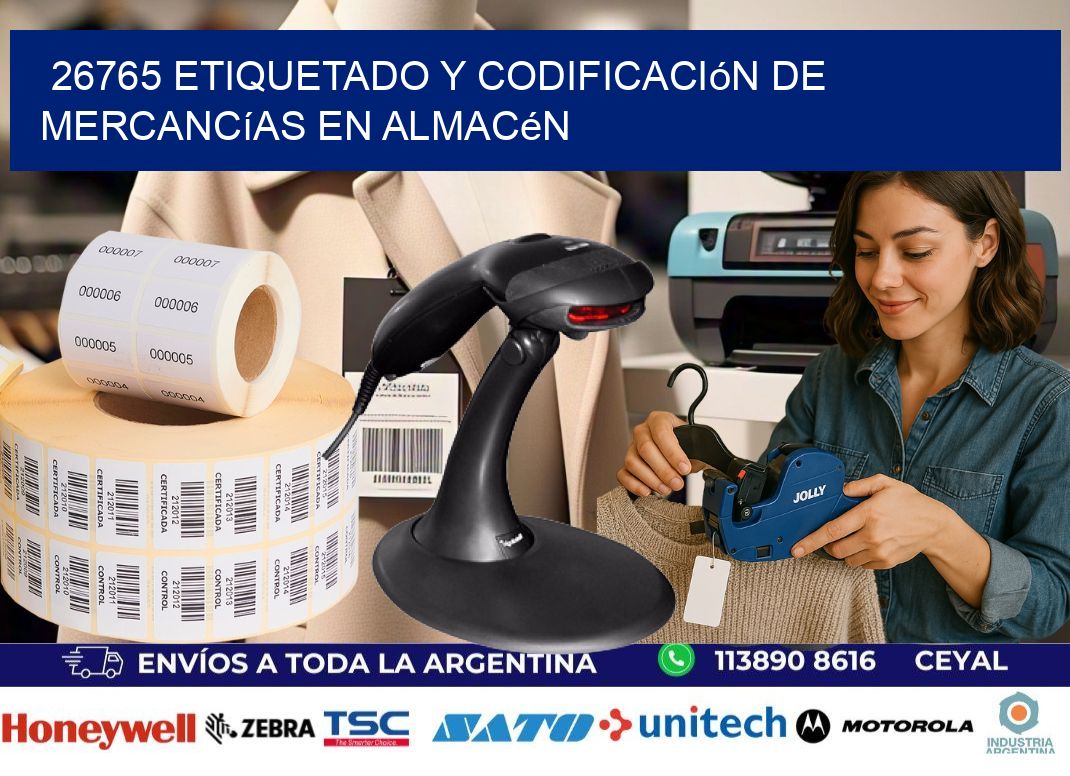 26765 Etiquetado y codificación de mercancías en almacén