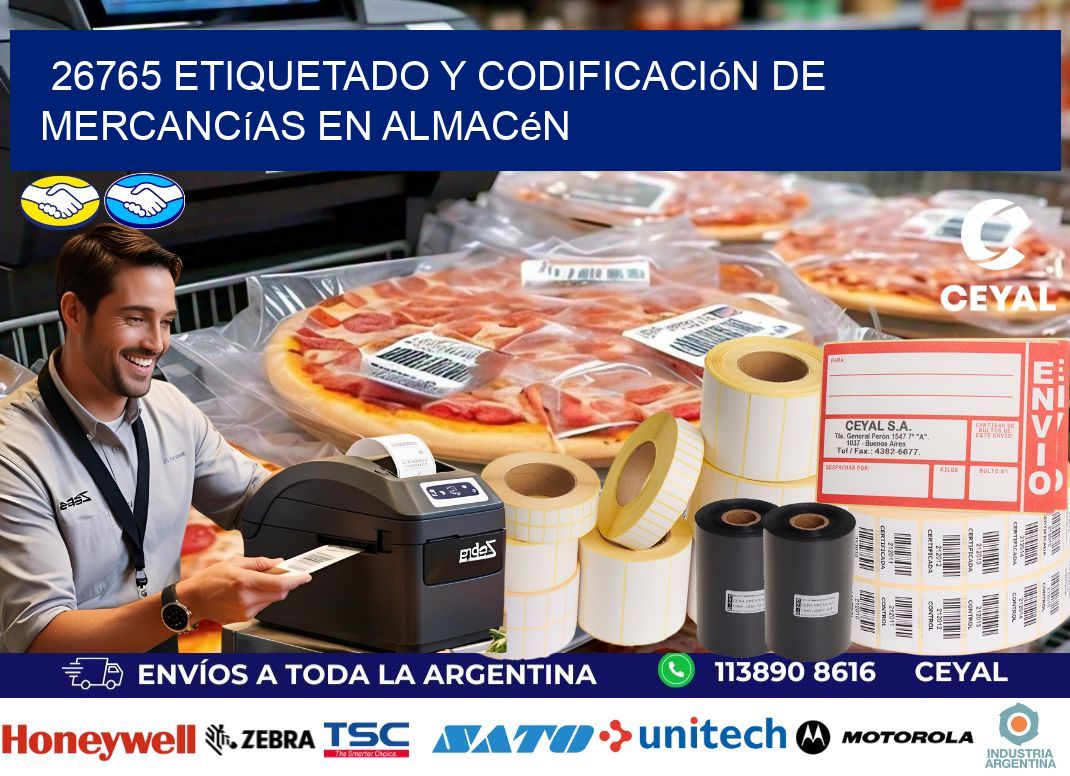 26765 Etiquetado y codificación de mercancías en almacén
