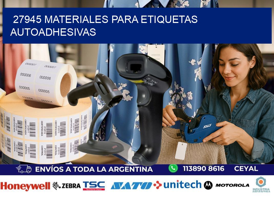 27945 materiales para etiquetas autoadhesivas