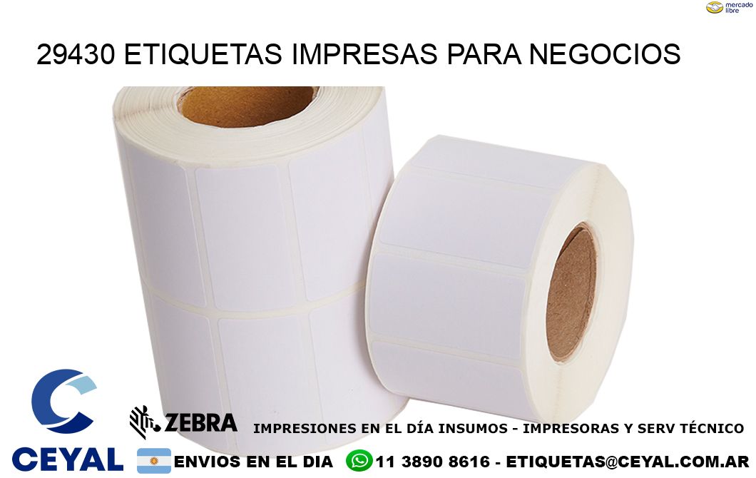 29430 etiquetas impresas para negocios